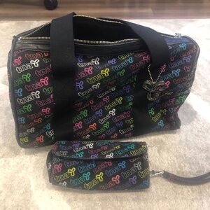 TNA Aritzia Duffle Bag and Make Up Case Set